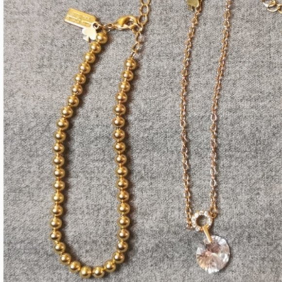 kate spade gold plated beaded ball bracelet nwot - Picture 4 of 4